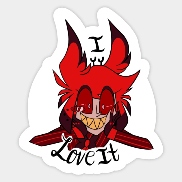 Loving Alastor Sticker Sticker by lemonylol